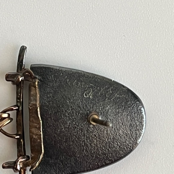 Carolyn Morris Bach Earrings Sterling Silver, 18K gold and stone earrings. - Picture 7 of 10